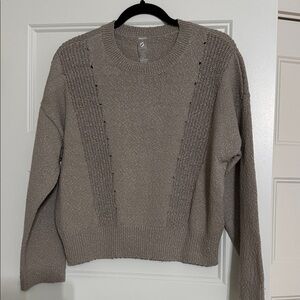 Lou & Grey Textured Taupe Sweater